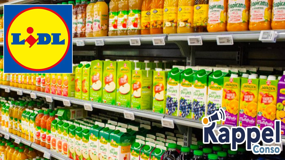 Ce jus de fruit très populaire fait l'objet d'un rappel produit massif chez Lidl