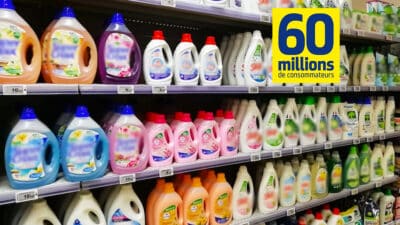60 Millions de consommateurs déclare cette lessive à 4,50 € comme la meilleure de toutes